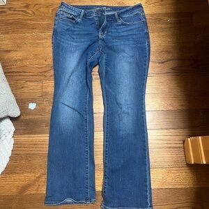 low rise straight leg jeans